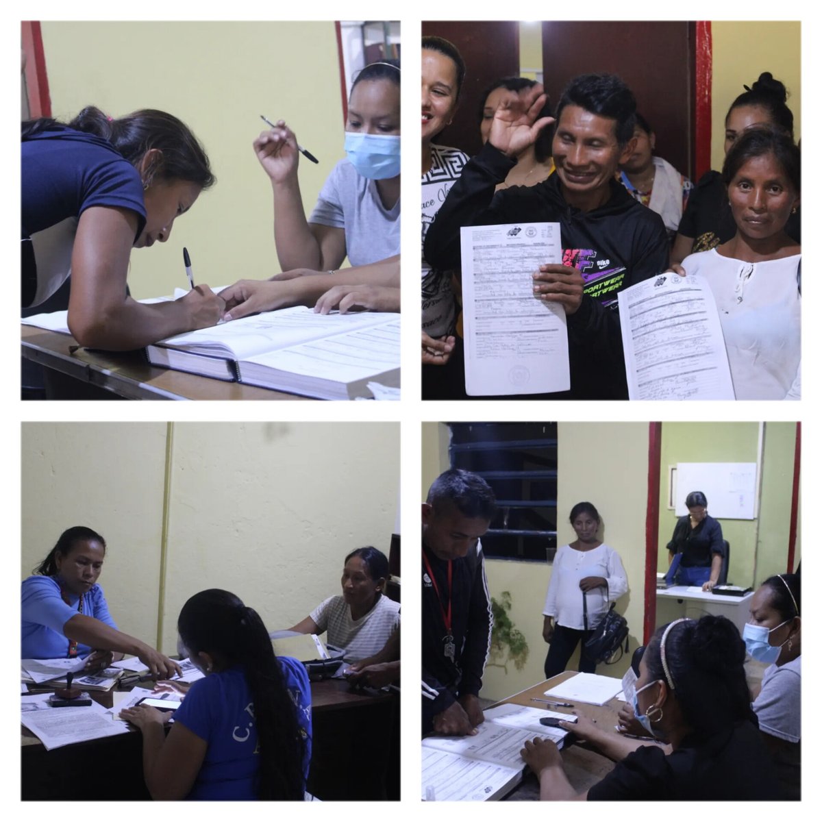 Con el objetivo de garantizar el derecho a la identidad de las y los niños de la patria Registro Civil continua en jornadas especiales de atención a comunidades indígenas en Amazonas.
#PorElAturesQueTodosQueremos