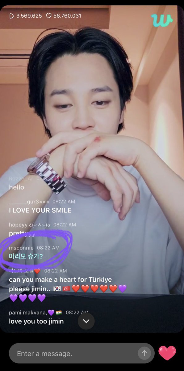 sdlikecrazy's tweet image. nah ps, solo jimin contestándome sobre su marimo suga 🥺💜