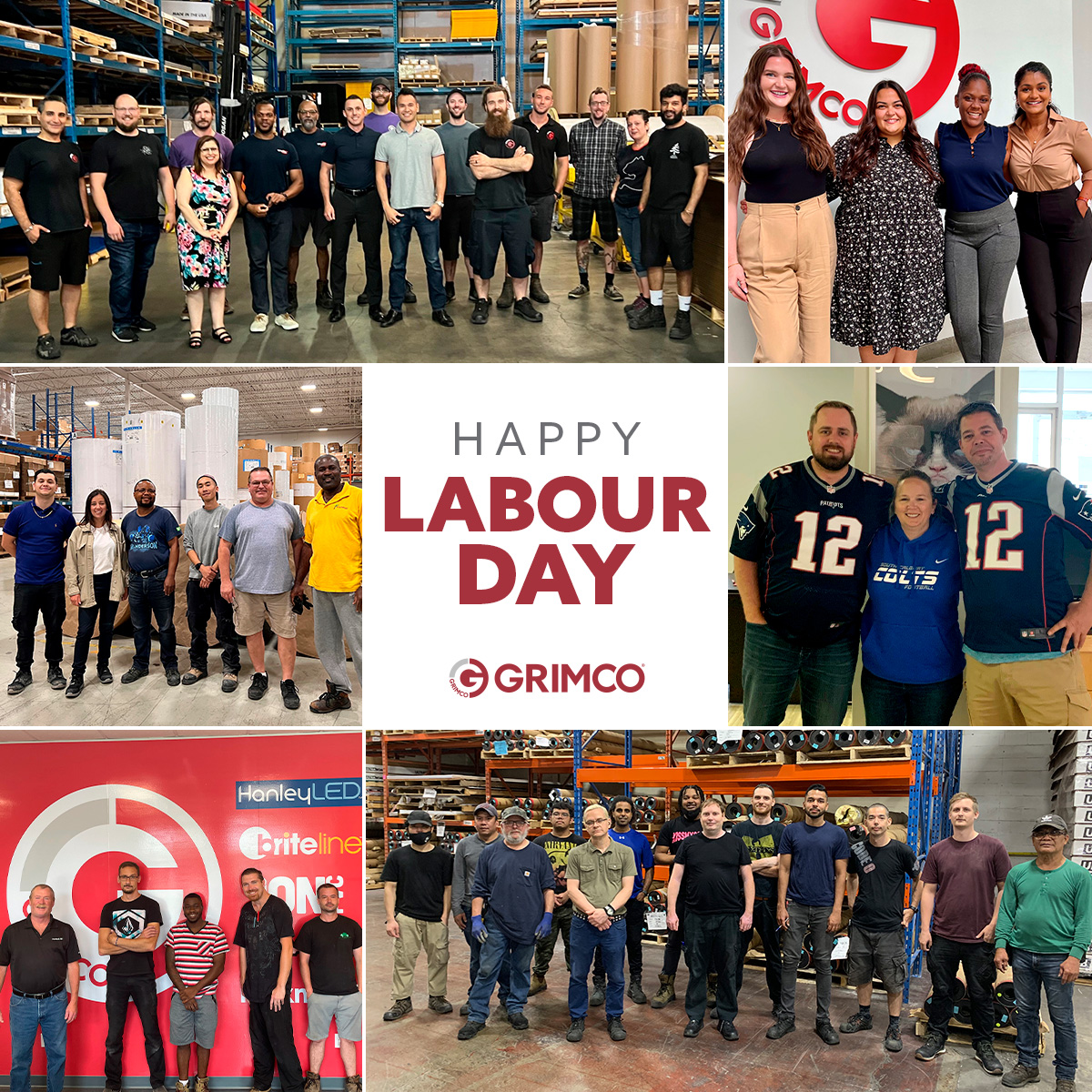 This Labour Day Weekend, Grimco wants to recognize our people and show how much we appreciate their hard work and commitment. We are so grateful for all they do to make us successful! 

Grimco branches will be closed on Monday, September 4th.