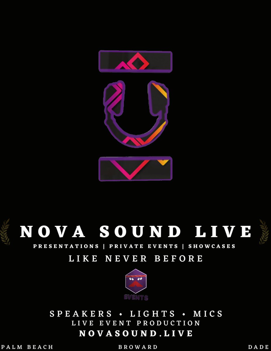 NovaSoundWav's tweet photo. Nova Sound Live ποΈππ¨
https://t.co/luCSMLVDZi
#Events #Live #LiveEvents #Music #Media #Social #Audio #Lights #AudioVisual #EventPlanner #Production #ShowPro #LiveSound #Lighting #LightShow #AV #Service #Miami #Broward #Dade #Conference #EventProduction https://t.co/iKi49h8lVQ