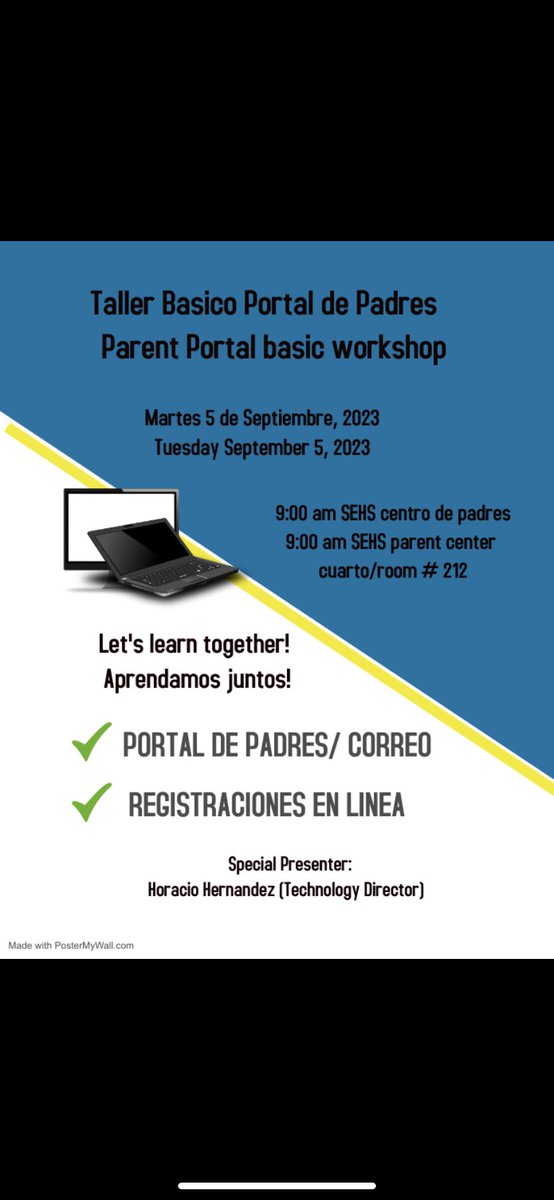 Happy Friday!! Friendly reminder that we have our next parent meeting at SEHS this coming Tuesday September 5th at 9:00 am los esperamos..<a href="/bpallare/">Brenda Pallares</a> <a href="/SanElizarioISD/">San Elizario ISD</a> <a href="/SanElizarioHS/">San Elizario High School</a> <a href="/AguileraScience/">Yvonne Aguilera</a> #SEHSthebest