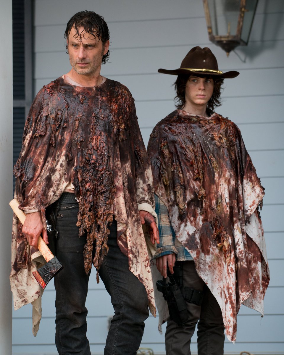 TheWalkingDead's tweet photo. Ready for the Met Gala. https://t.co/fVD6duCYYa