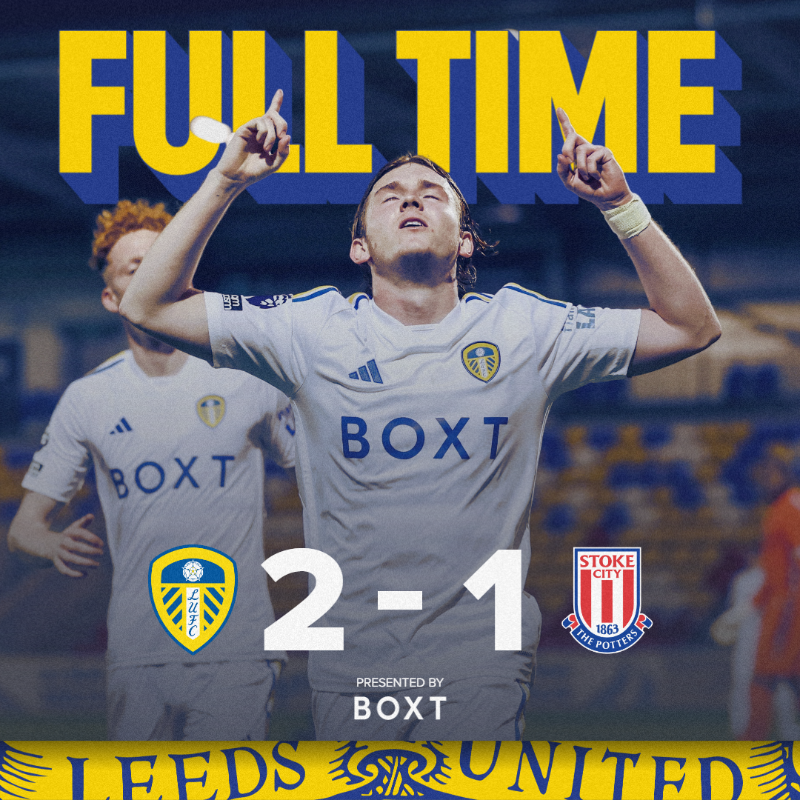 LUFC's tweet photo. 📰 #LUFCU21 take all three points after Sean McGurk converted two second half penalties to defeat Stoke City 2-1