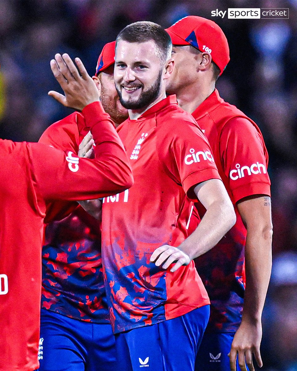 SkyCricket's tweet photo. Gus Atkinson with the BEST figures for an England men's player on their T20i debut (4-20) 🙌✨ https://t.co/qJn4XUWmZz