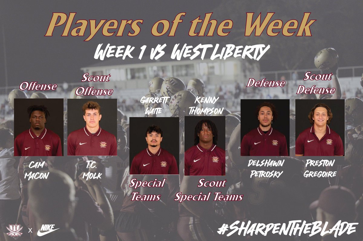 Getting the work done...

Players of the Week for Week 1

#SharpenThenBLADE ⚔️