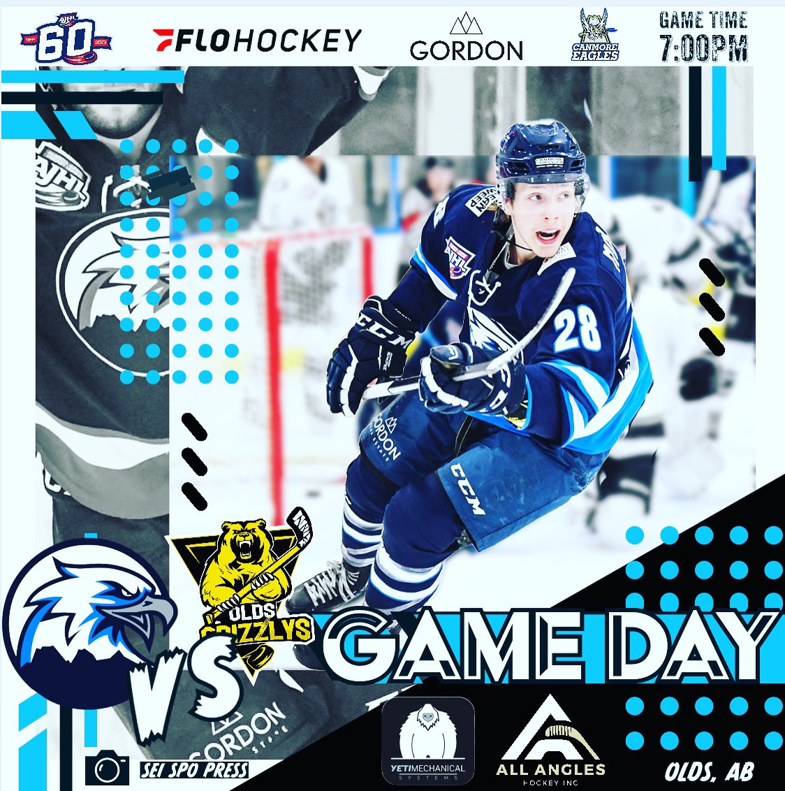 On the road to Olds today for the first exi 🦅⛰️