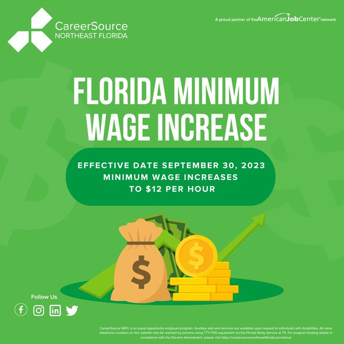 Nuevo salario mínimo en Florida ¿A cuánto aumentó?