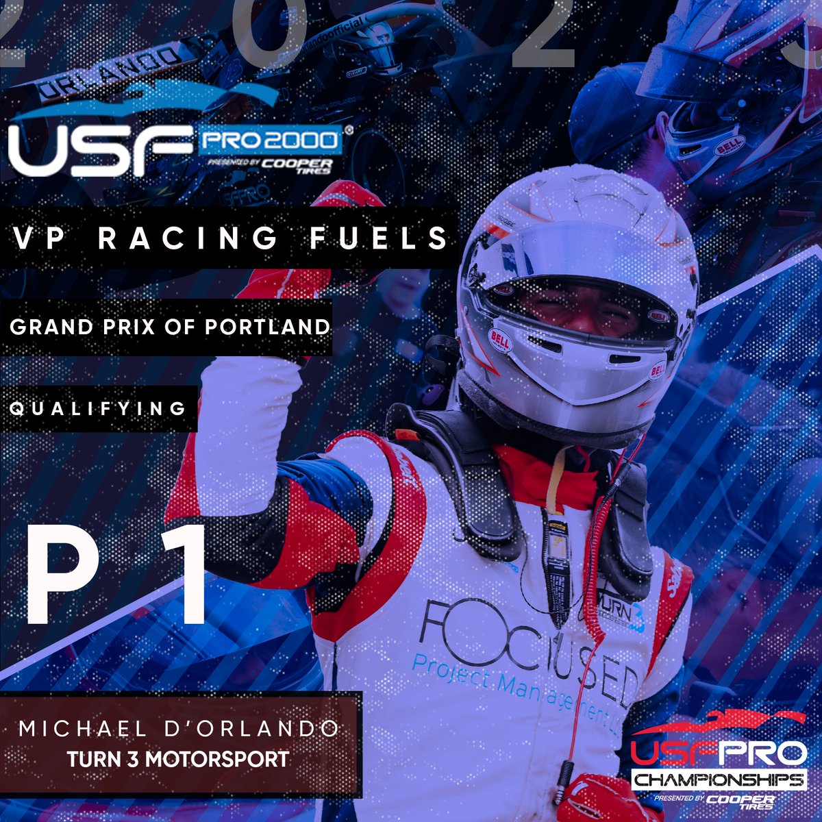D’ORL4NDO ‼️ Make it 4️⃣ poles for @turn3motorsport’s Michael d’Orlando, now tied with Myles Rowe for the most this season 🔥 The duo are the only two drivers to snag multiple wins and poles in 2023 👀 #USFPro | #TeamCooperTire