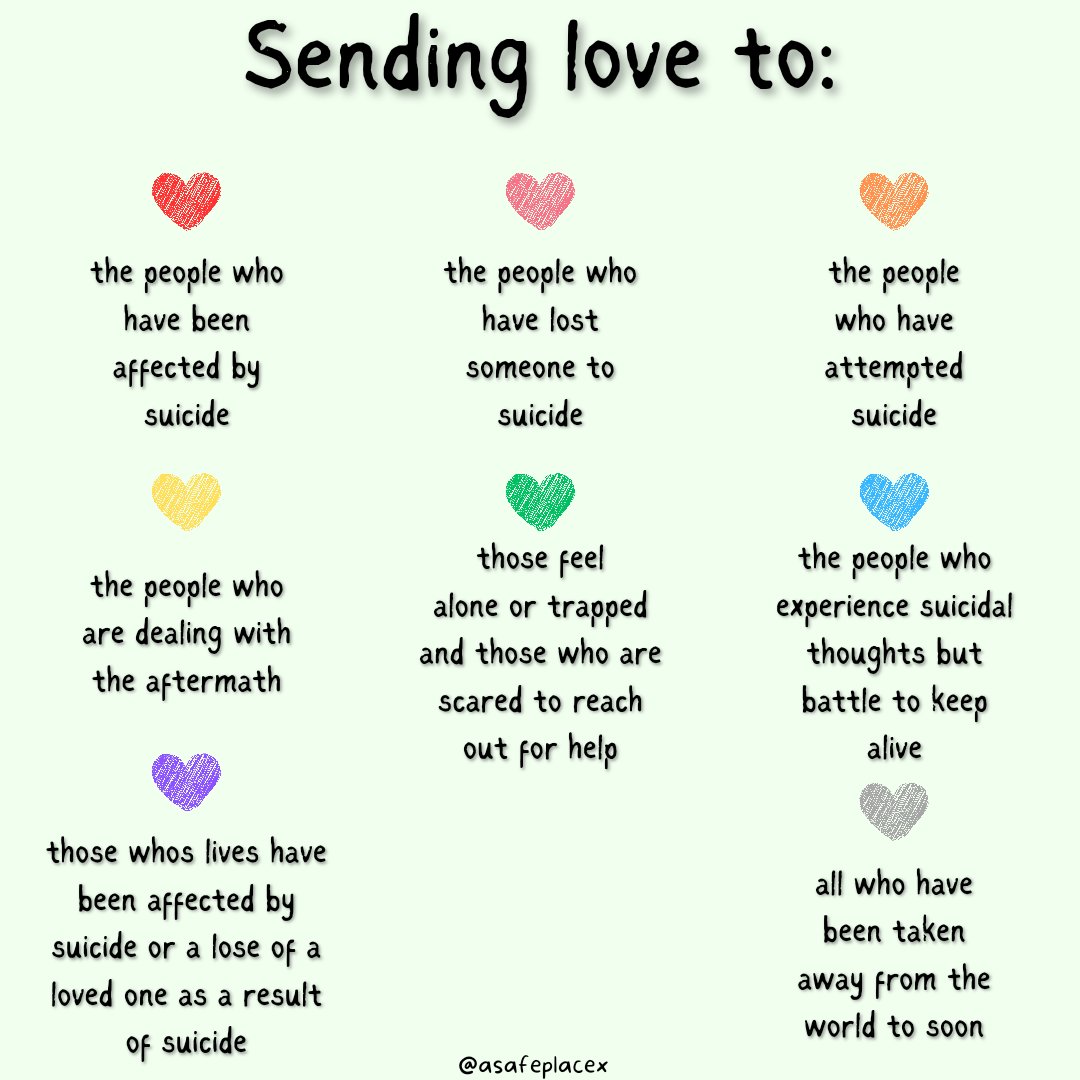 September is #SuicidePreventionMonth. This is a reminder that you're loved, needed & wanted in this world. If you're struggling, please reach out. Someone is always here to listen 

#mentalhealth #SuicidePrevention #SuicideAwarenessMonth #SuicideAwareness