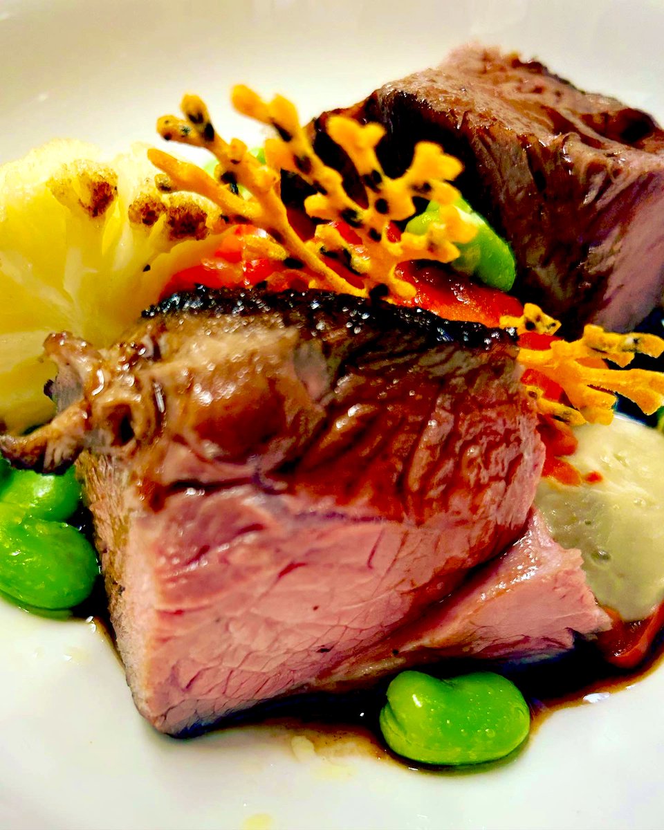 Our sautéed pigeon breast,turnip gratin, apple sauce and the delicious Achill mountain land for our Cruach Phadraig menu this weekend 🇮🇪👨‍🍳🍷#wildatlanticway #westport