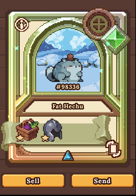 boggsee33's tweet photo. Another #UltraOdd pet has joined our ranks. We continue to accumulate these Ultra Odds for the future benefit of GGG's Clan Hero's. 

This #FatHechu was been pretty possessive of his HeadNut he keeps for a Hat.  

@DeFiKingdoms #Avax #klaytn $jewel #gamefi #defigame #game #videogame #pets #heros #nfts