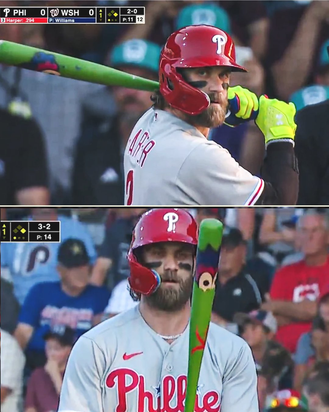 Yahoo Sports on X: The Phillies brought out custom bats for the Little  League Classic ✏️🤣  / X
