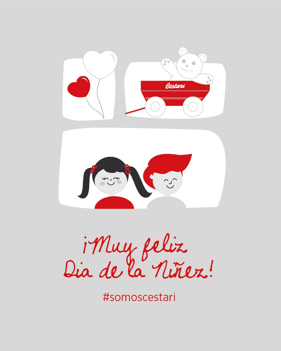 CestariTolvas's tweet image. ¡Feliz día de la niñez!
Desde Industrias Metalúrgicas #Cestari deseamos que se cumplan todos los deseos de nuestras infancias. 

#DíaDeLaNiñez 
#diadelasinfancias 
#SomosCestari 
#95añosdehistoria