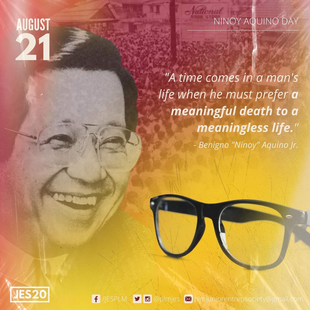 plmjes's tweet photo. 🔴👓Ninoy Aquino Day👓🔴

On this significant day, we pay homage to the life and death of Ninoy Aquino, a fervent advocate of meaningful change and unwavering courage. (1/2) https://t.co/Imwxto2Qmi