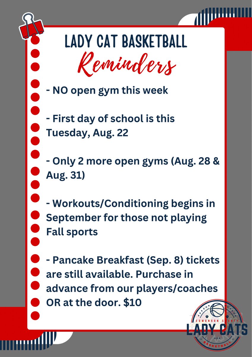Focus on starting the school year right. Be leaders in the classroom &amp; have fun. Btw, get your 🥞🎟️😊