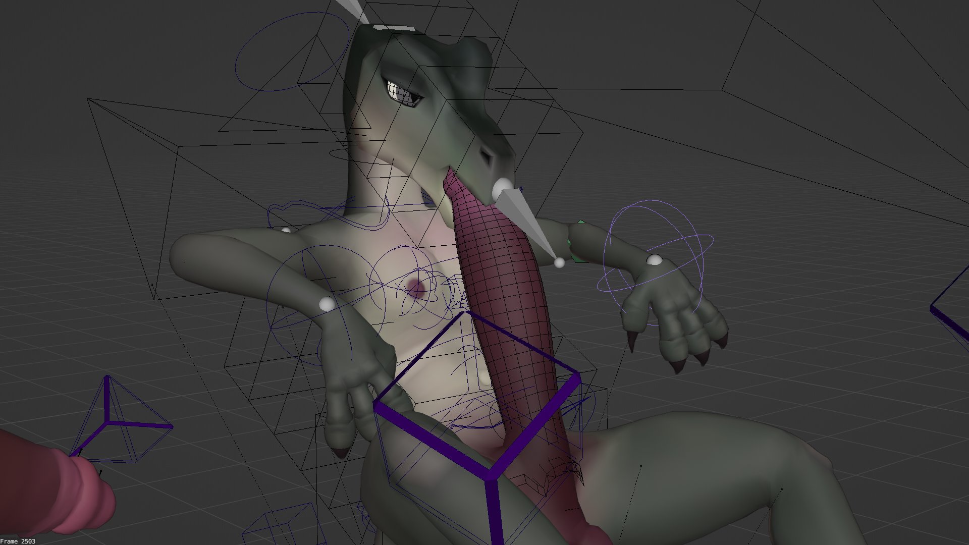 Velocirection in a powerful pose