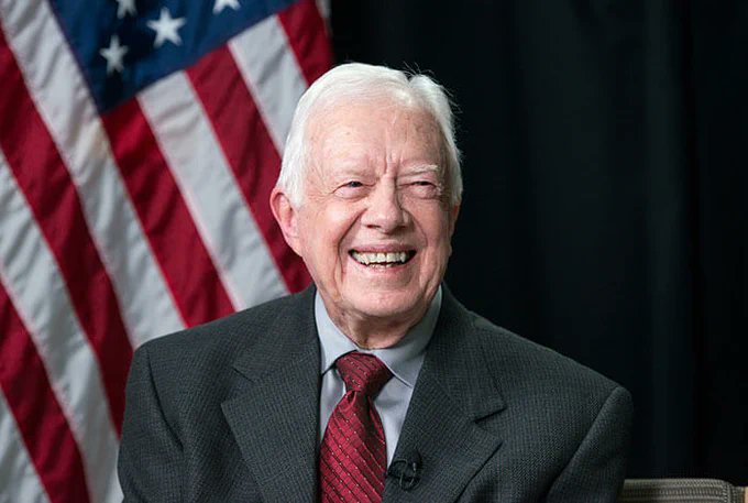 QuoteDigging's tweet photo. Prayers all the way up for President Jimmy Carter who, at 98 years old, has lived an exemplary life that his grandson says is entering his final chapter.  Anyone would be proud to have done a fraction of the work President Carter has done for humanity.

@mmpadellan https://t.co/KwbMR865og