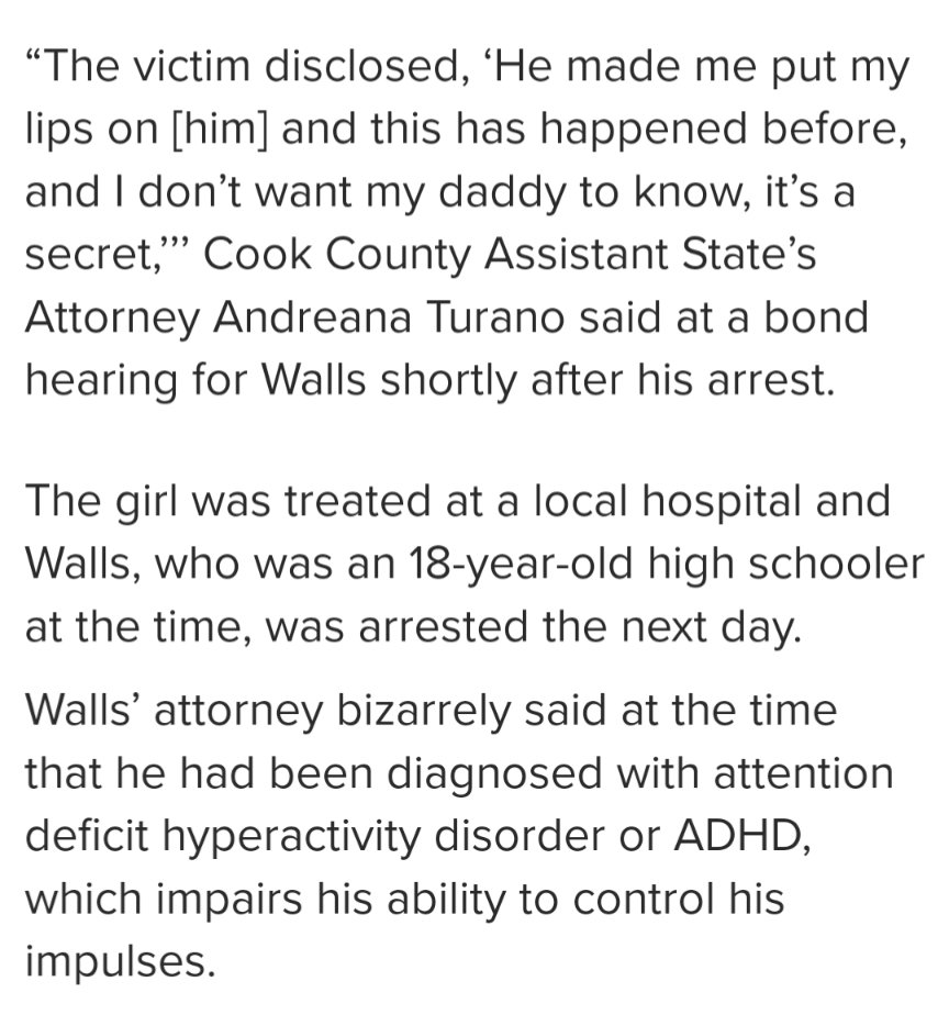 He raped the little girl in front live on camera during 1st grade remote learning and his attorney blamed ADHD. No words.
