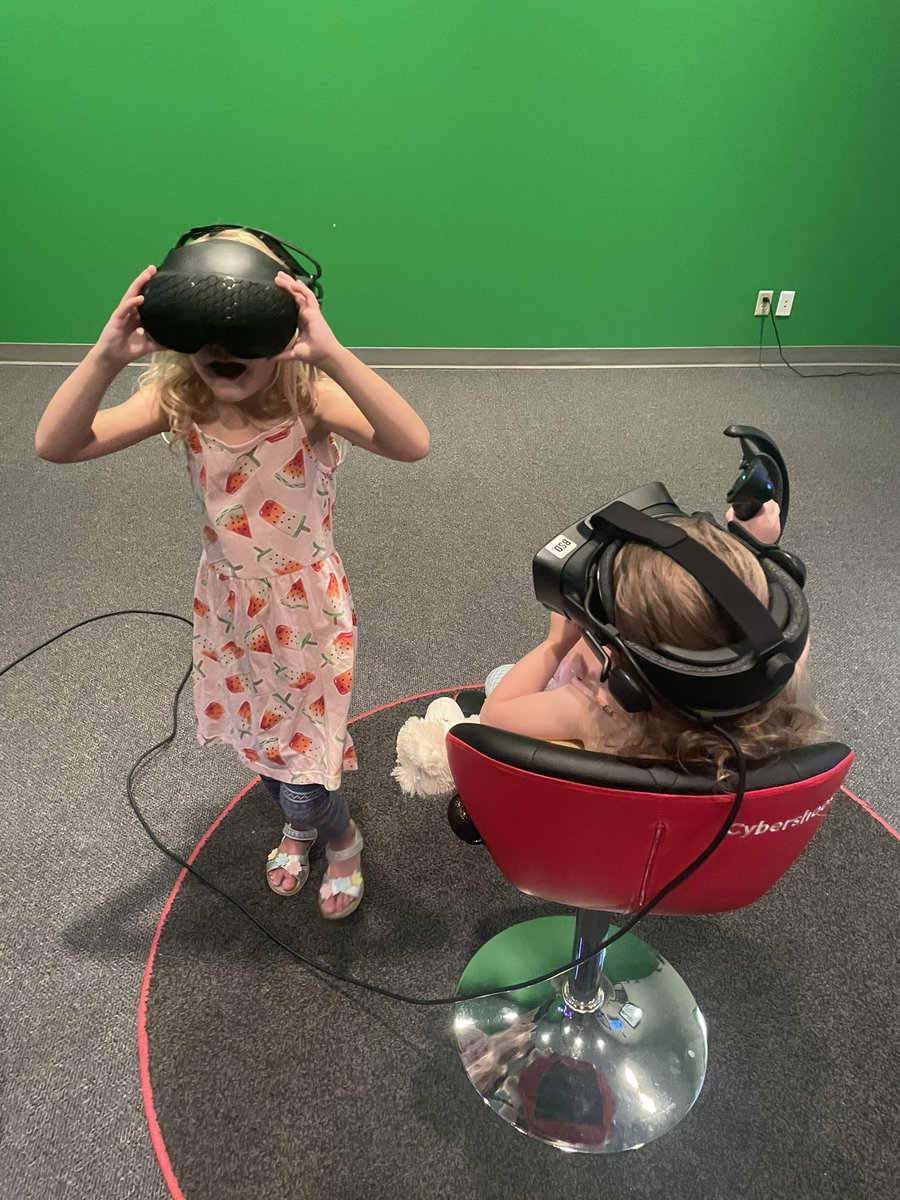 CMDannCA's tweet photo. My littles playing games in the studio @BitSpaceDevelop today. Sara figured out on her own that she could use her hands to play. #gamedev #helpingdad. Testing is more fun with helpers. https://t.co/pXZxqmeLd9