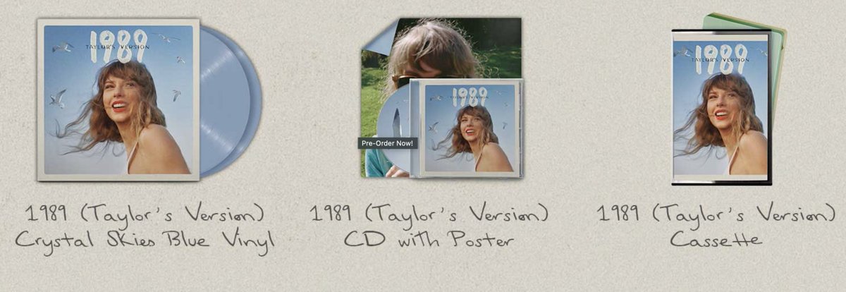 1989 giveaway!! i am giving away these 3 1989 music items in honor of my birthday coming up soon! how to enter: - retweet - like this tweet - follow - and then comment which one you want 3 winners will be announced 8/30 :) good luck!!!