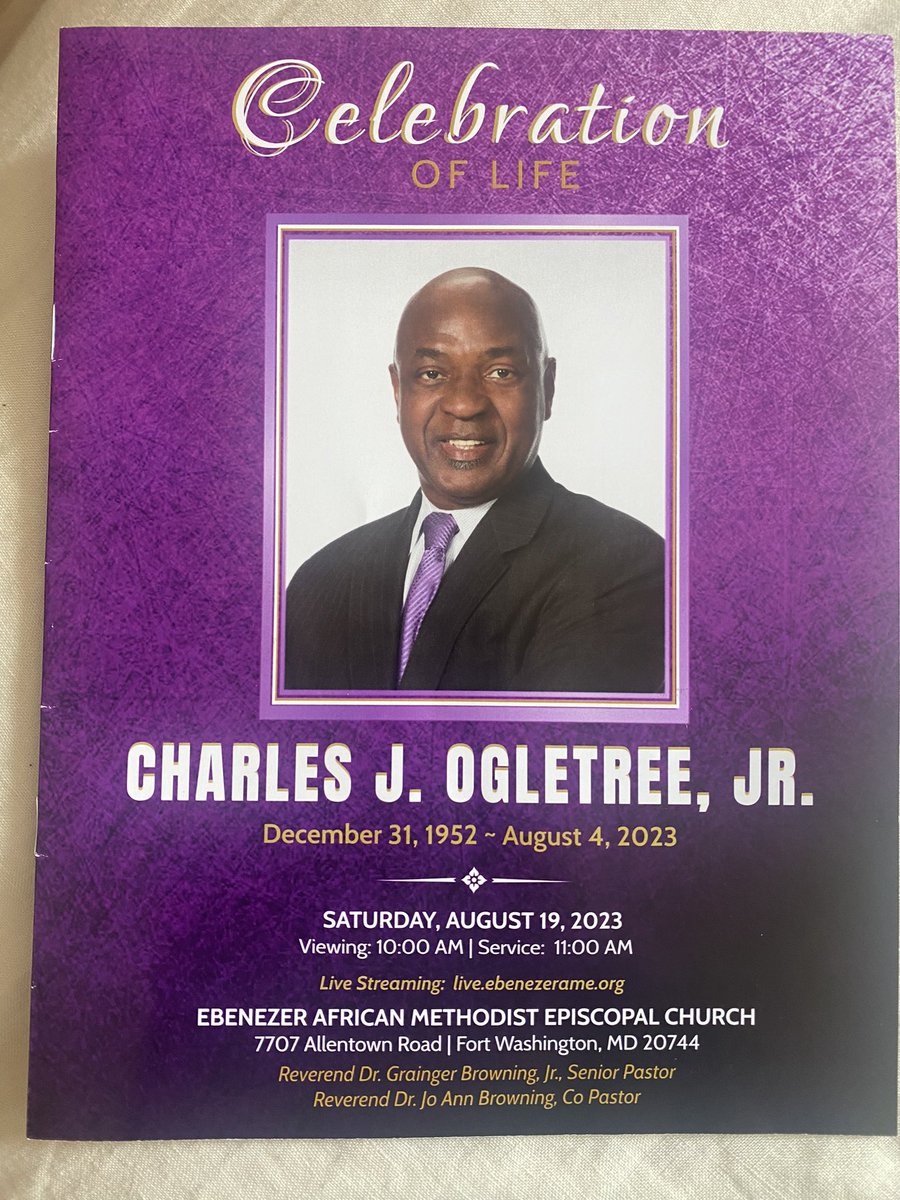 Yesterday, I was joined by several NBLSA alums to lay our 9th National Chair, Charles J. Ogletree, Jr. to rest. We will continue to celebrate his life and legacy. 

Pictured from left to right:
Simone Yhap - #55
Jarrius Adams - #57
Theresa Cropper - #10
Kendra Brown - #43