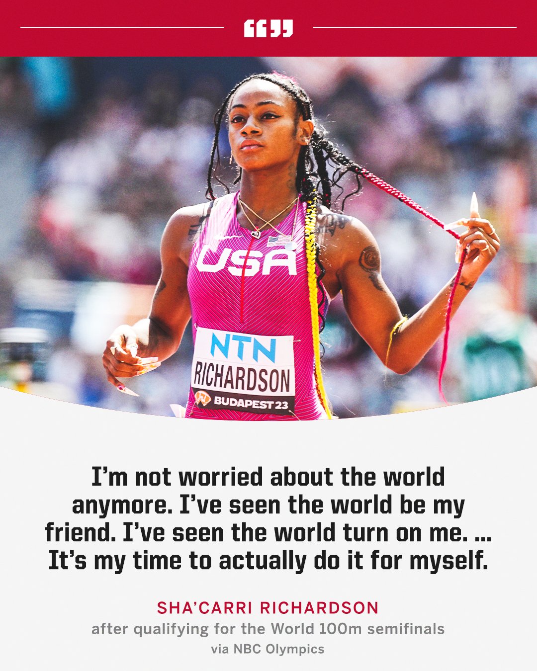 espnW on X: "Sha'Carri Richardson isn't messing around 👏 https://t.co/nTODHHT7jB" / X