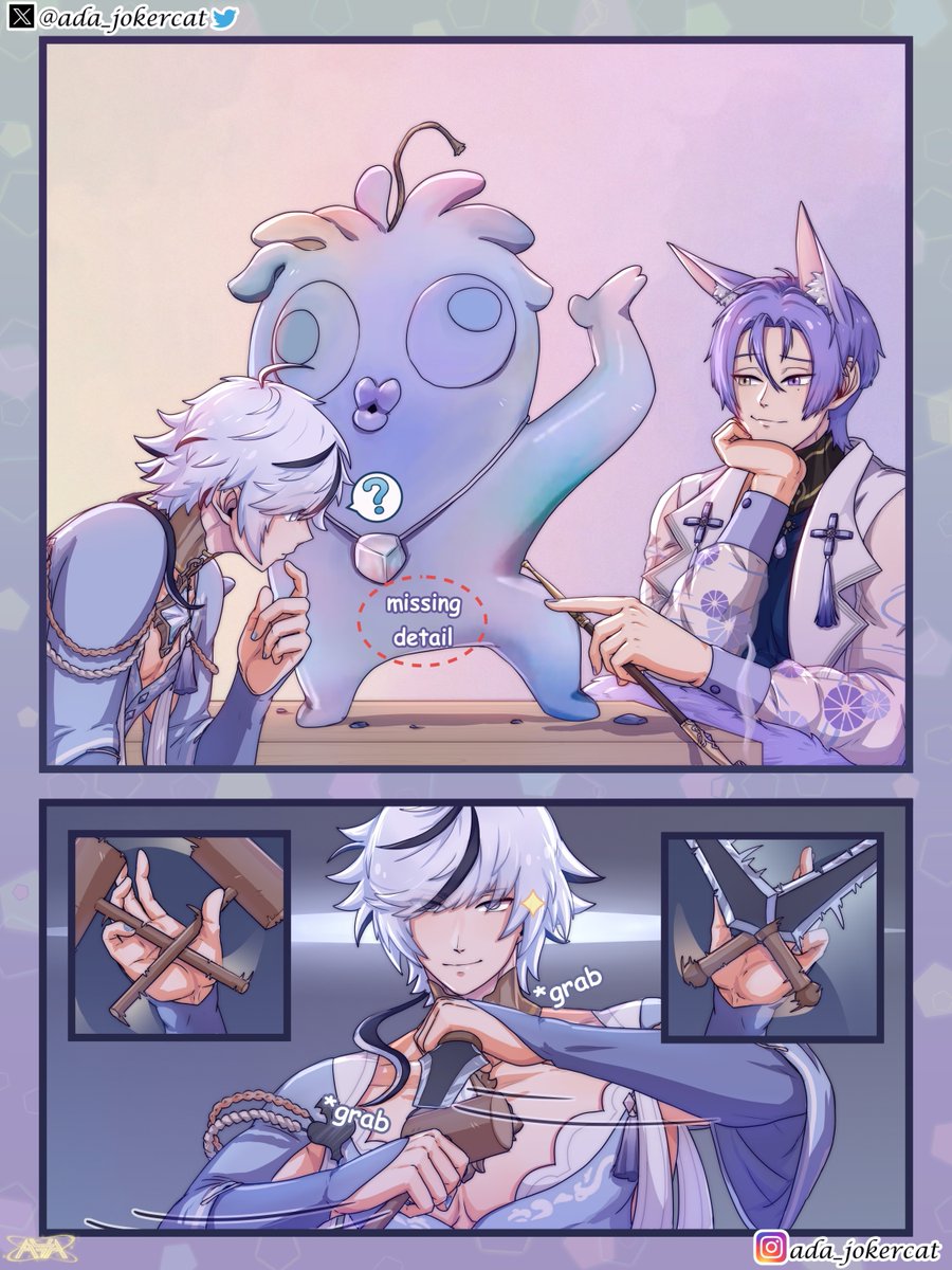 ada_jokercat's tweet photo. spoilers 4/20 
 Follow, Retwitt and Password: surprise
Full  version You can find here here https://t.co/BNtxnBt2sZ
 https://t.co/SyWVmZHqXu
#NUCarnival
#NUカーニバル
#Kuya
#玖夜
#NUCarnivalFanArt
#新世界狂歡
#Eiden
#エイト
#伊得
#Blade
#ブレイド
#布儡 https://t.co/ybpNWO0eHm