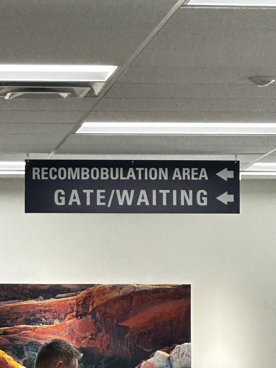 762Scout's tweet photo. @TheGoldenRatio4 Sir, please proceed to your left to the Recombobulation  Area (Moab Canyonlands Airport) https://t.co/e2R964JKdI