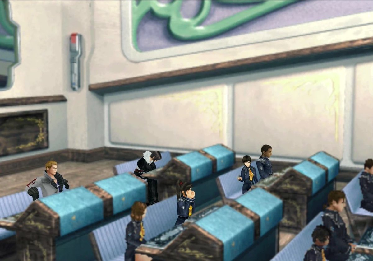 IncorrectFFQTS's tweet photo. Squall: Can I go to the bathroom?

Quistis: I don’t know, can you?

Squall: She’s got me. I haven’t evolved a standard animal digestive system.  I continue to photosynthesize my energy. https://t.co/rdMKHiZpZi