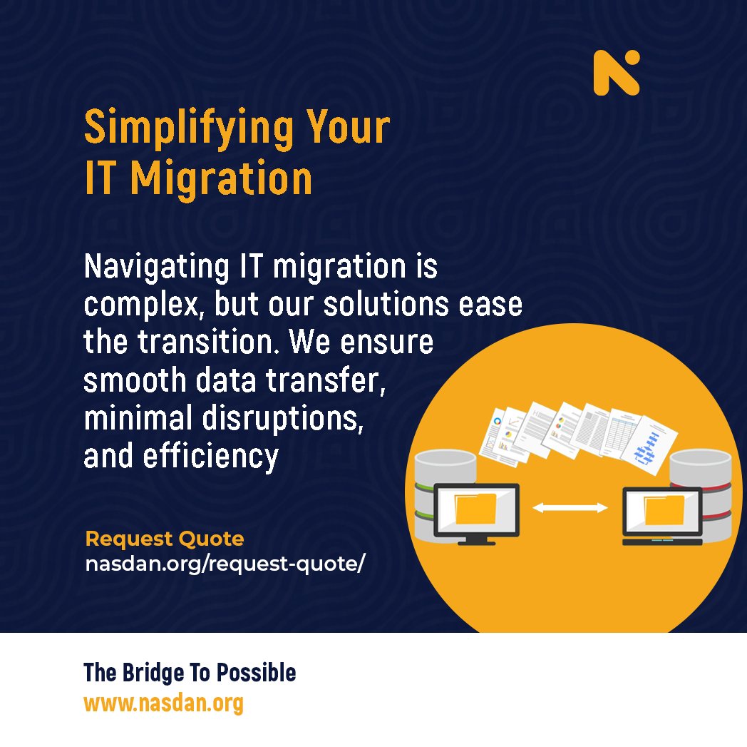 nasdan_'s tweet photo. Streamline your IT Migration with us. Our services make complex transitions simple ↗
Start your transition today: https://t.co/7xss38IBza
#ITMigration #tech #nasdan https://t.co/WbSX1SBKRo
