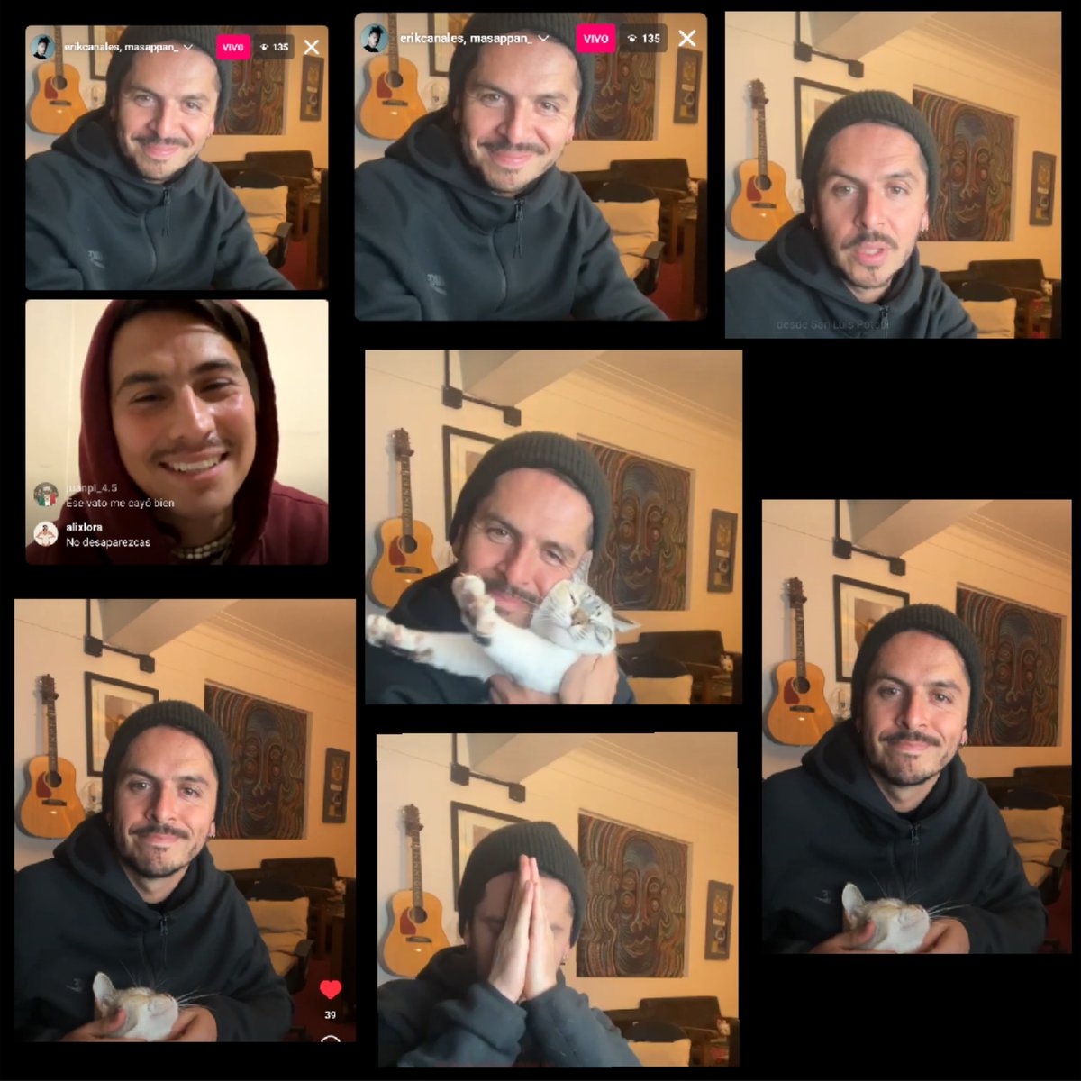 erikmaniaticas's tweet photo. Erik hizo un mini live aquí en Instagram y se unió a este live pepe pez de masappan https://t.co/1LqxoiKthu