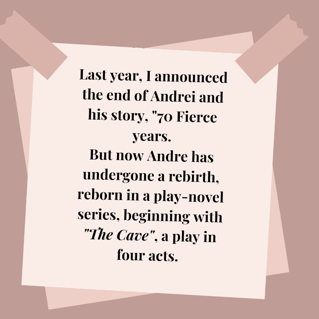 punk_tete's tweet photo. Thanks to the encouragement of @FortunusGames , I revisited Andrei. Andrei and Tamara have been reborn as new people in a new story. They are now in a play entitled The Cave".
You can now purchase it in paperback, hard back or ebook.
https://t.co/qlYw4EBu9B
 #historicalfiction https://t.co/81A4ZKNNM6