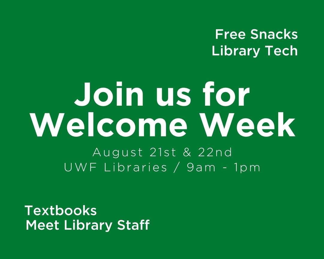 uwflibraries's tweet photo. It's Fall, y'all!  Stop by Pace Library on Monday and Tuesday this week and enjoy a chance to win a library swag bag fill of goodies! https://t.co/7MTq8RTR62