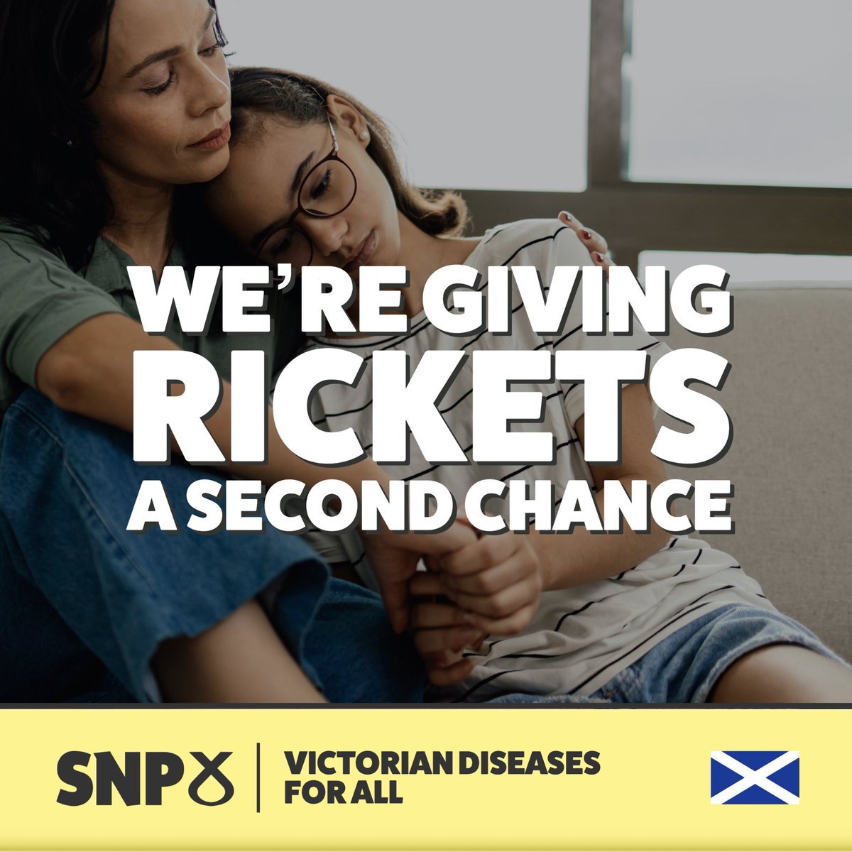 🎉We’re giving rickets a second chance! 📈Under our great leadership, Rickets cases in Scotland are up by 700% compared to Tory-run England. ✅This means your children can now experience the same disease many young Scots used to when living in Victorian slums. Thank us later!