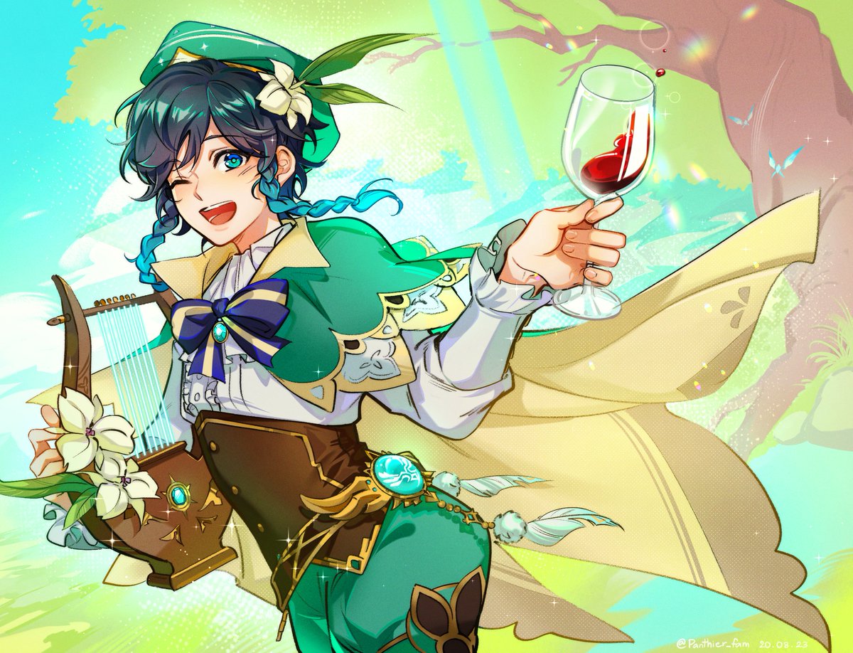 ウェンティ(原神) 「 」|พริ้วแพนผู้พ้นผ่าน🐾🍀のイラスト