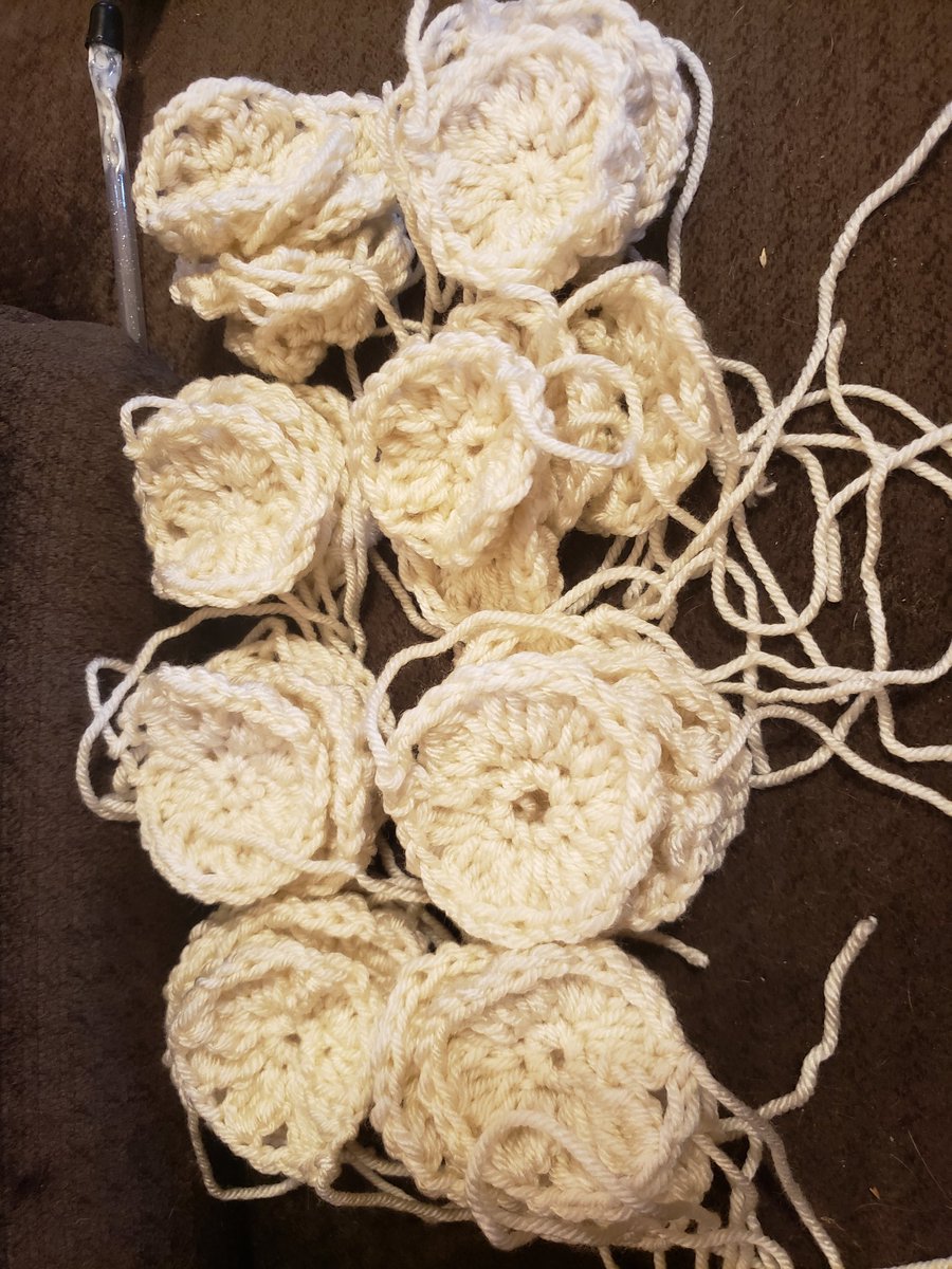 thegeorg's tweet photo. And effing done. Of course, now I have to add different color borders and connect them, and sew them onto the afghan, but thank you for listening to my holding myself accountable. #MyExcitingLife https://t.co/8O5mATgaKs
