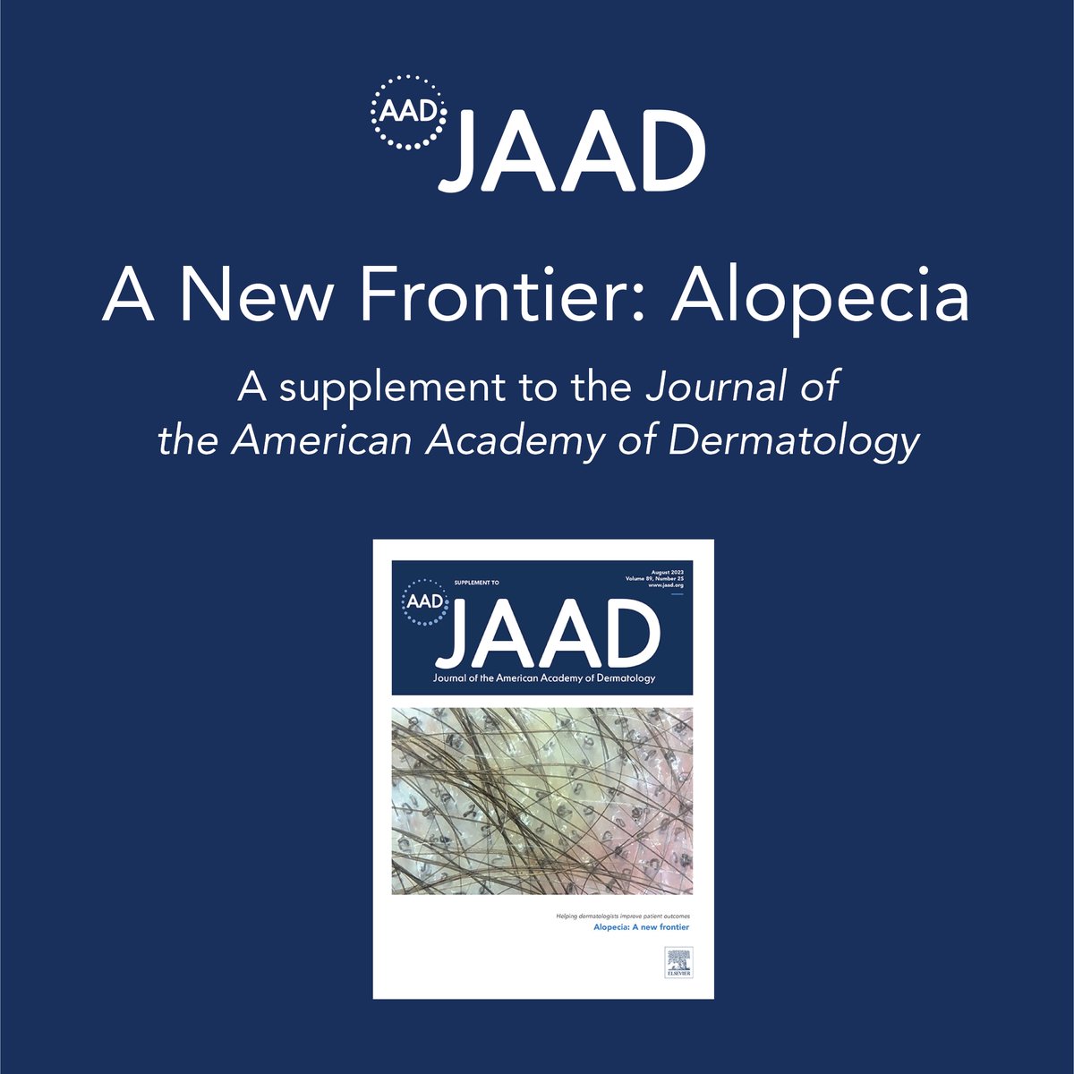 A new supplement to JAAD, “Alopecia: A New Frontier,” can help you differentiate among the many types of #alopecia, identify the right treatments for each, and feel confident that you’re offering your patients optimal care for their hair loss. bit.ly/3KJIeOA