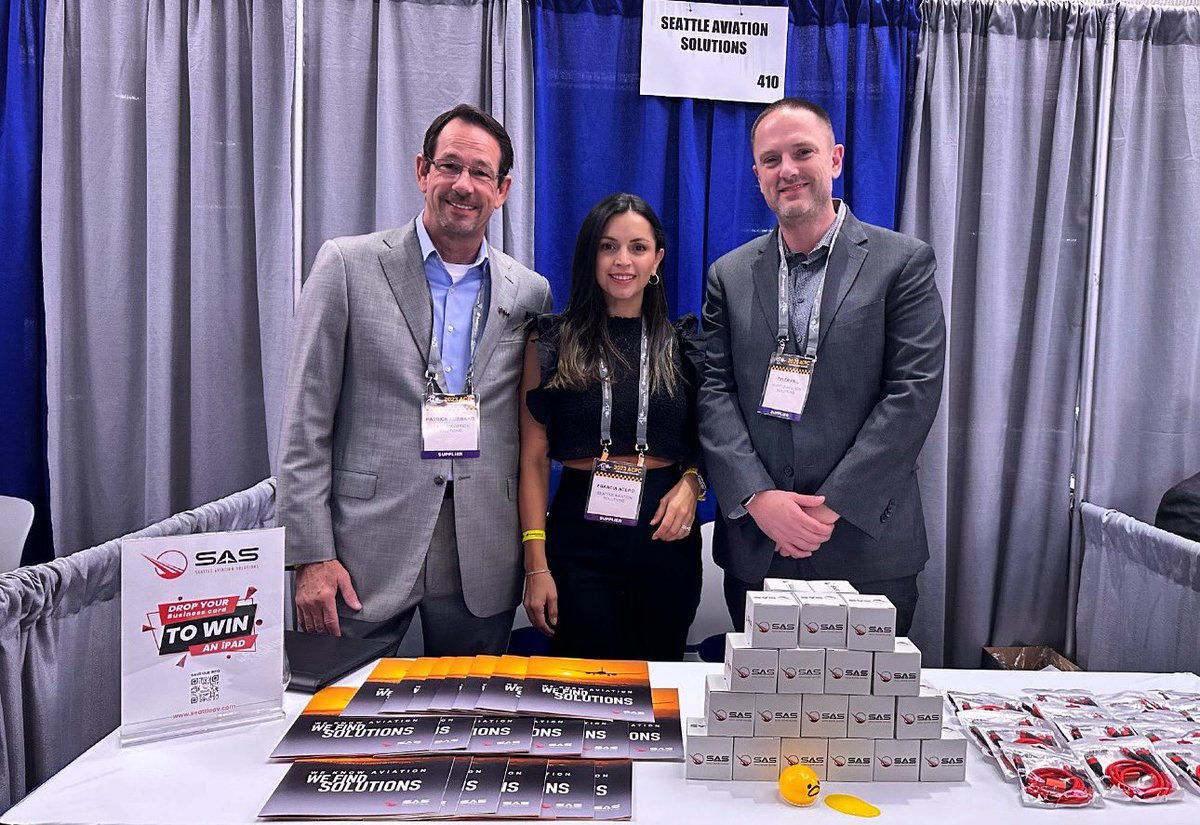 seattleav's tweet image. #ACPC2023 - Join us at booth 410. Looking forward to seeing you!

#SeattleAviationSolutions #acpc #newyork #aviation #aviationnetworking