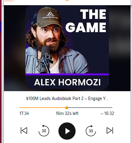 Jab_Zilla's tweet photo. Take a bow @AlexHormozi ,the 100M leads book is a game changer; simplicity &amp; awesomeness all in one! The stuff is better than a degree, it's practical examples &amp; easy to digest explanations are better than some of the courses I have spent thousands on &amp; its free! #100MLeads https://t.co/kgYmt8M22V