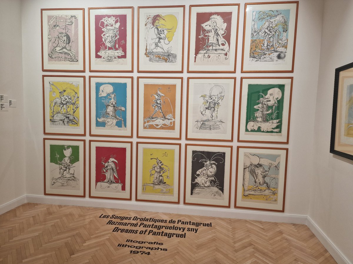 PamAnderson66's tweet photo. Just a bit of andy warhol and dali @Prague in between the occasional Czech beer and  vodka 😁 https://t.co/5IrRMi9VUX