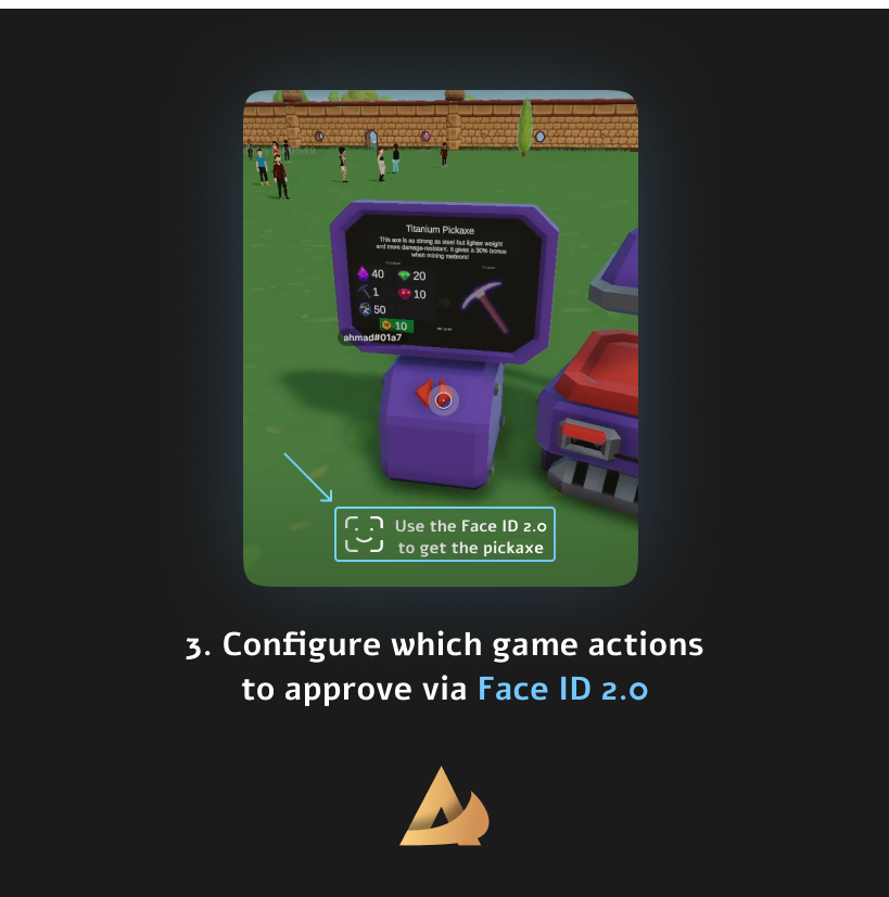 arkconsensus's tweet photo. How ARK Sign will enhance GameFi projects 🔥

We showcase the example of #decentralend to illustrate how ARK Sign will protect users and their assets with crypto face ID.

#arksign https://t.co/Ur9Y3KP9S8