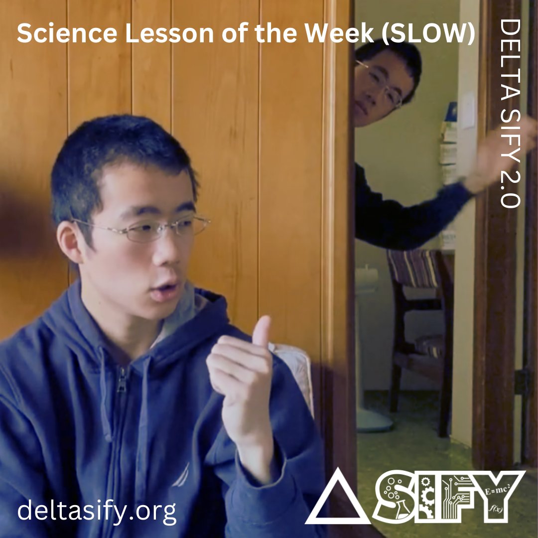 DeltaSIFY's tweet photo. SCIENCE LESSON OF THE WEEK (SLOW)

Delta SIFY members host weekly, interactive science lessons (SLOW) that complement curriculum being covered in the class. https://t.co/p8wfv7Kfot