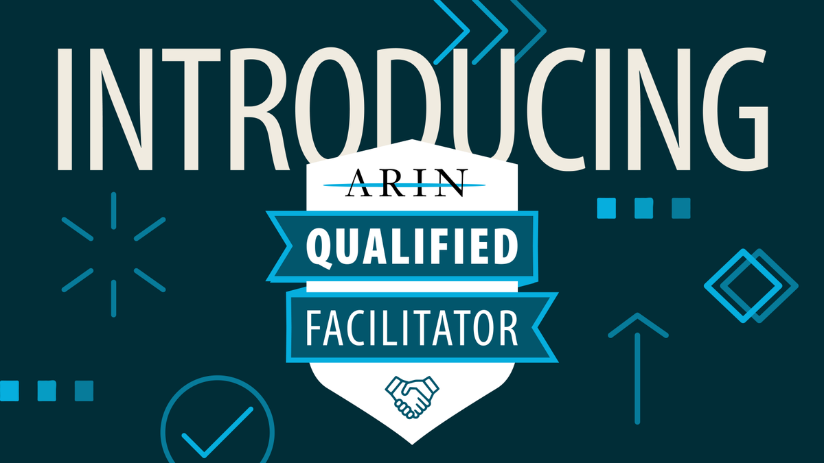 We're pleased to support ARIN customers with the new ARIN #QualifiedFacilitator program. Whether you're seeking assistance in acquiring or transferring #IPv4 or ASN resources, find a facilitator to navigate and streamline the complex process: arin.net/qualifiedfacil…