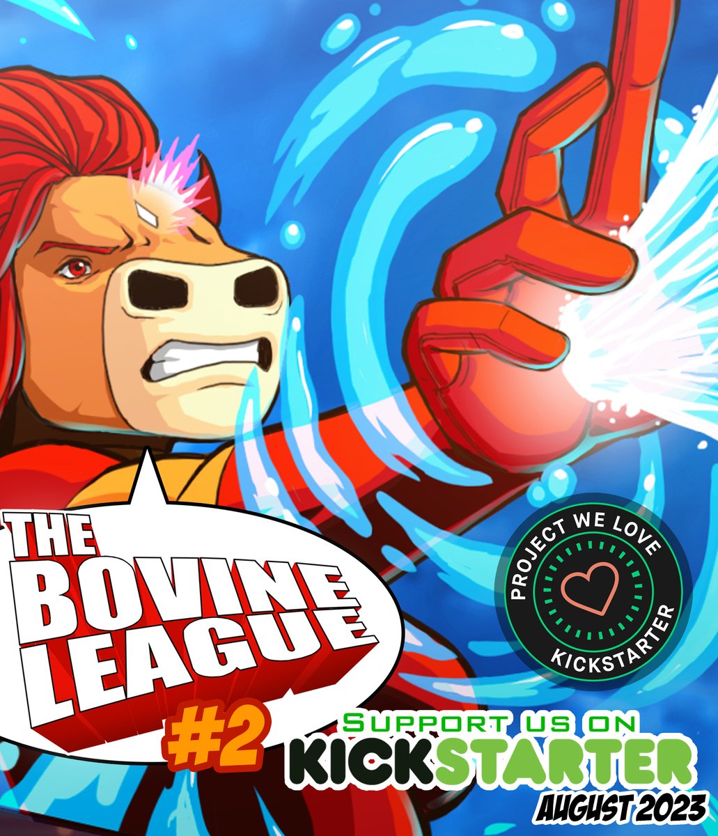 The Bovine League #2 Kickstarter has 10 days to go! Please support the superpowered Cows from Switzerland! tinyurl.com/Bovine02