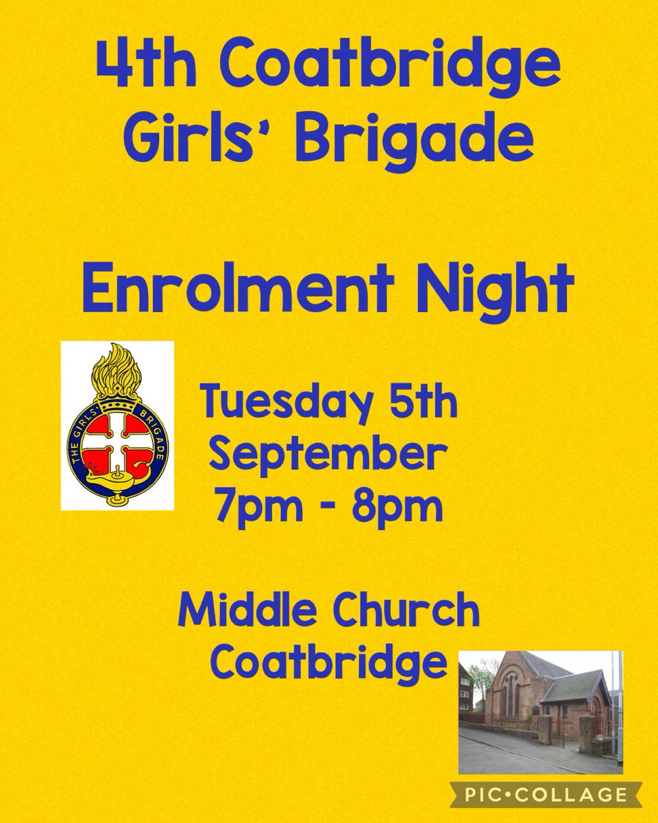 4thCoatbridgeGB's tweet photo. Come and join in the fun at 4th Coatbridge Girls’ Brigade! @LangloanPS @KirkshawsPS @CarnbroePS @OldMonkland_PS @bargeddieps https://t.co/WBTMs1eUl1
