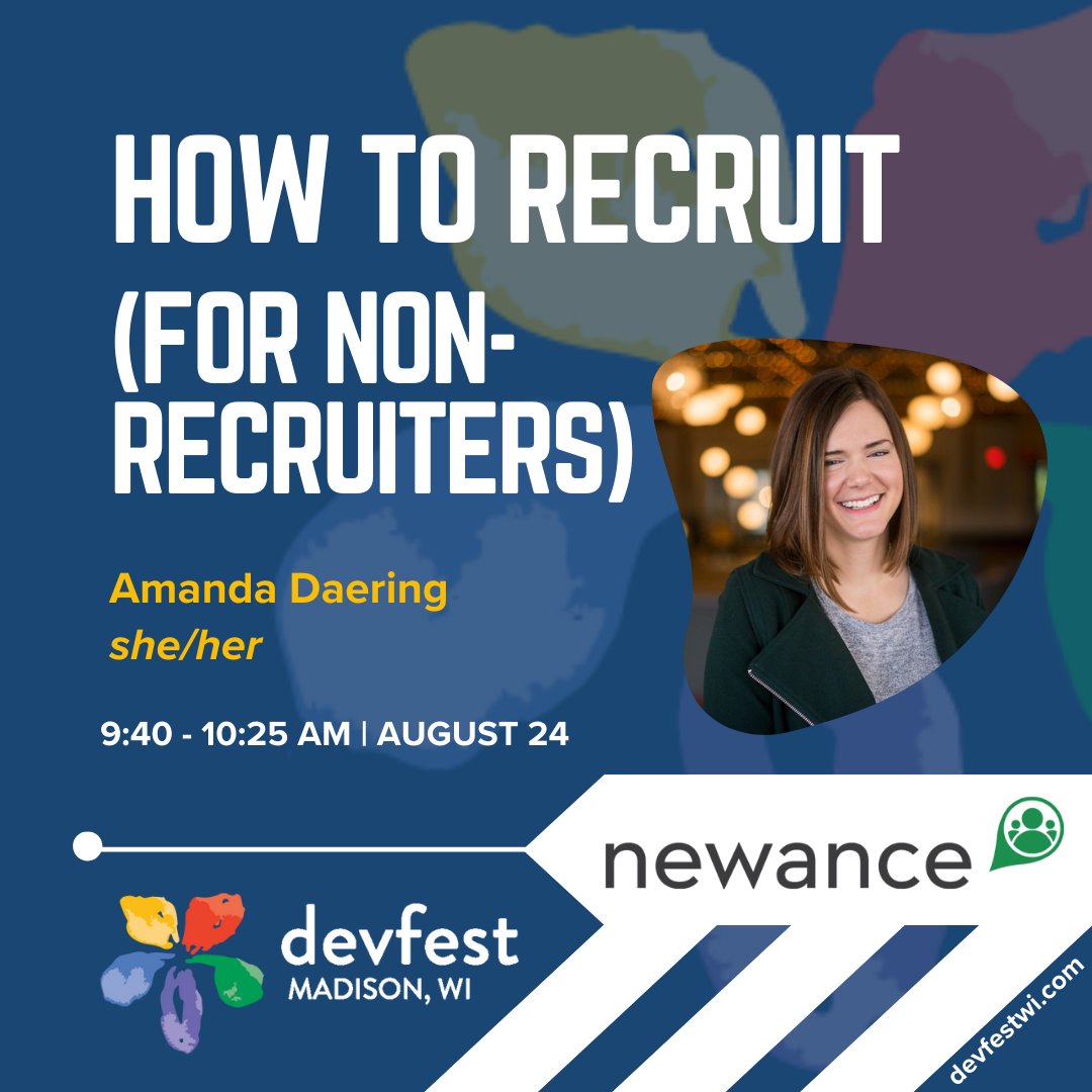 devfestwi's tweet photo. DevFest WI 2023 is this Thursday, and we'd like you to meet our first three speakers: David Bacisin (he/him), Amanda Daering (she/her) and Sayan Sivakumaran (she/they). To learn more about their talks and purchase tickets, visit https://t.co/VOqHB1B53o. 

#devfest2023 #devfestwi https://t.co/dpFU7U6ePS
