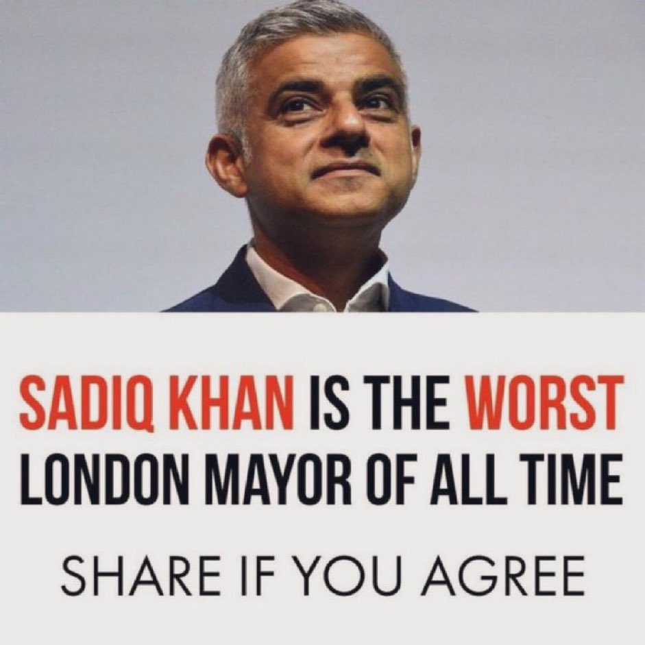 Time for Sadiq Khan to do the honourable thing and Resign.

Repost if you Agree?