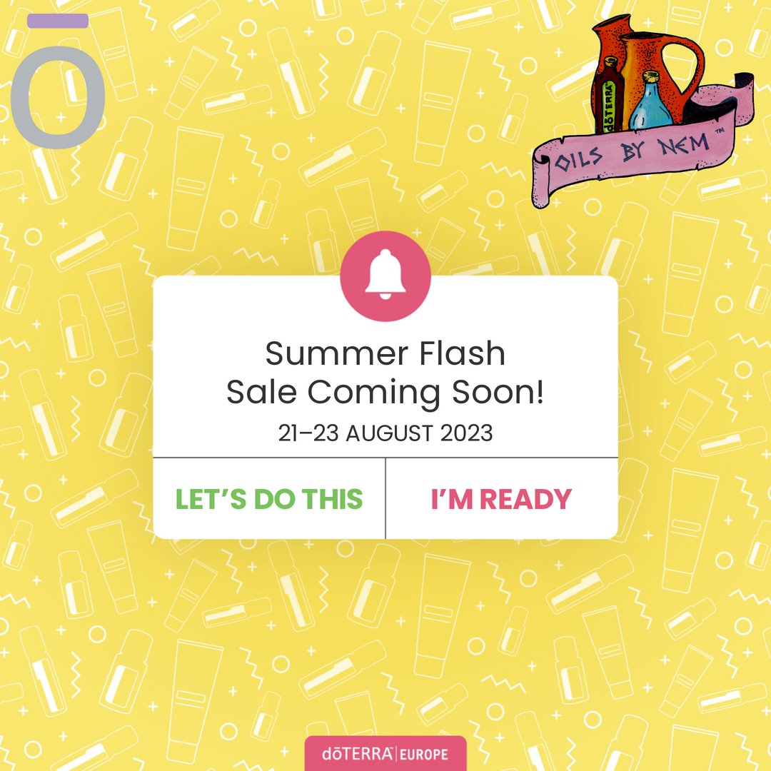 HadassaNem's tweet photo. Mark your calendars.. The Summer Flash Sale is coming soon! 21-23 August 2023
>
Can't wait? Sneak a peek at the exciting items dropping on 21 August. Click the link and head to 'Summer Flash Sale' on https://t.co/x67OM4ZU56 - #OilsByNem #Oils4Life #cptg #SummerFlashSale #OilUp~! https://t.co/dUsAV3KClm