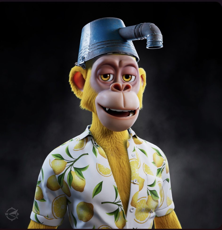 cprez8's tweet image. #ApeTraitOfTheDay 20th of August “Any Ape” Meet my newly minted 🍋 ape! #LemonCult #DripBucket #StayLemony

@TankMan33169 @anthonymongiel3 @Lew_Langer @cryptosheep_eth @JL2Tech @ccarulli10 @HERCrypto_ @BullsApesProj @AToD_BAP
 
#BAP #BAPNation #TheConfigurator