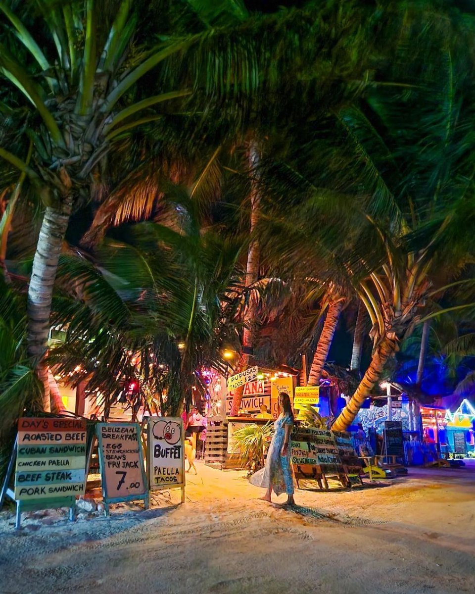 Take in the night life of Caye Caulker! The bright lights and swaying palm trees provide a relaxed atmosphere perfect for a night out🌴. #TravelBelize
📸: @timeakittiokos
📍: Caye Caulker